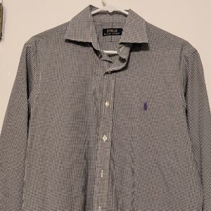 Ralph Lauren Black and White Gingham Men's Shirt